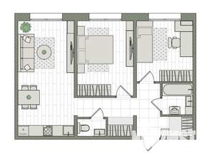 3-к квартира, вторичка, 60м2, 6/16 этаж