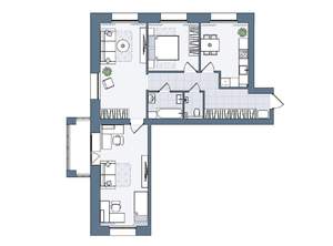 3-к квартира, вторичка, 84м2, 4/6 этаж