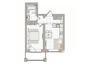 2-к квартира, вторичка, 42м2, 6/7 этаж