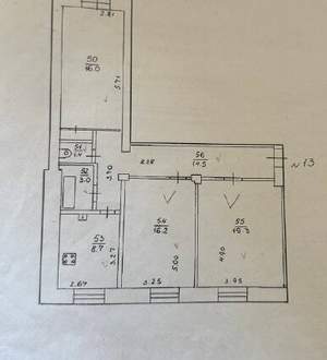 3-к квартира, вторичка, 79м2, 4/4 этаж
