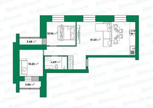 3-к квартира, вторичка, 67м2, 3/10 этаж