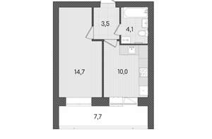 1-к квартира, вторичка, 40м2, 3/9 этаж