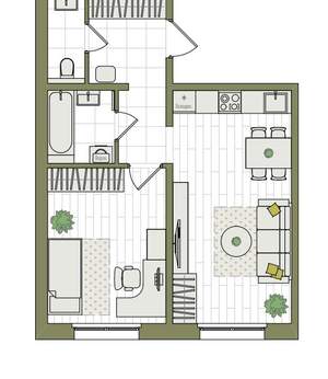 2-к квартира, вторичка, 45м2, 8/17 этаж