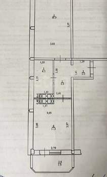 1-к квартира, вторичка, 39м2, 7/16 этаж
