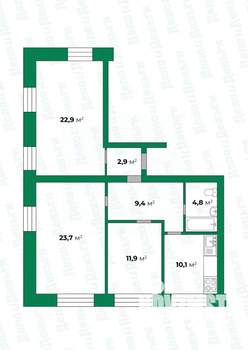4-к квартира, вторичка, 86м2, 4/4 этаж