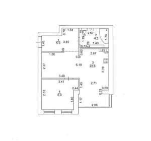 2-к квартира, вторичка, 42м2, 2/3 этаж