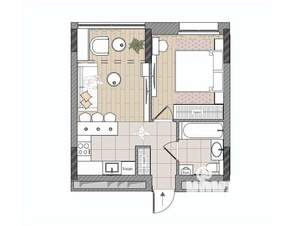 2-к квартира, вторичка, 38м2, 3/17 этаж