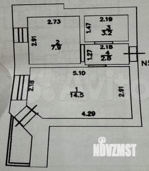 1-к квартира, вторичка, 28м2, 4/10 этаж
