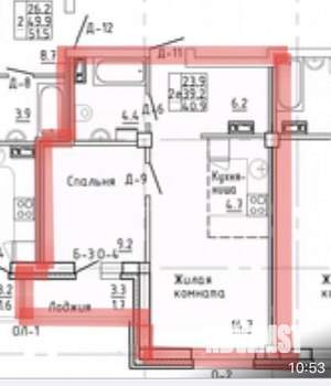 2-к квартира, вторичка, 41м2, 6/16 этаж