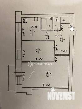 2-к квартира, вторичка, 46м2, 7/9 этаж