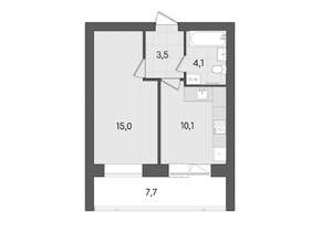 1-к квартира, вторичка, 40м2, 5/9 этаж