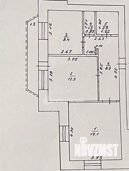 2-к квартира, вторичка, 51м2, 5/5 этаж