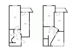 3-к квартира, вторичка, 104м2, 3/7 этаж