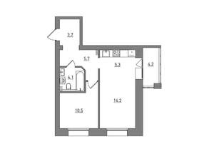 2-к квартира, вторичка, 48м2, 4/6 этаж