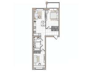 3-к квартира, вторичка, 68м2, 6/6 этаж