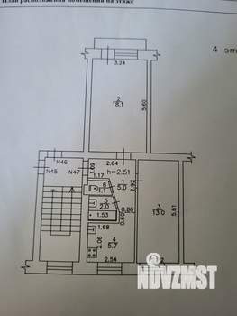 2-к квартира, вторичка, 45м2, 4/5 этаж