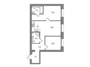 3-к квартира, вторичка, 63м2, 1/6 этаж