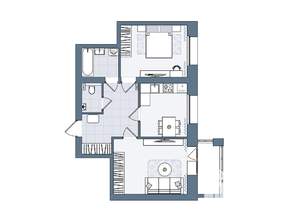 2-к квартира, вторичка, 57м2, 6/7 этаж