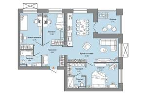 3-к квартира, вторичка, 95м2, 8/8 этаж
