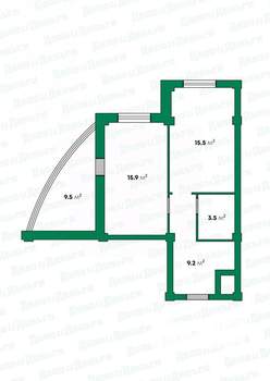 2-к квартира, вторичка, 49м2, 9/18 этаж
