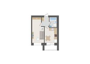 1-к квартира, вторичка, 35м2, 1/9 этаж