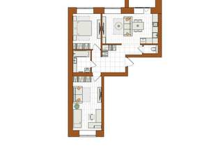 3-к квартира, вторичка, 71м2, 5/12 этаж