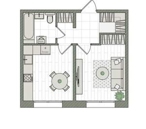 1-к квартира, вторичка, 34м2, 2/16 этаж