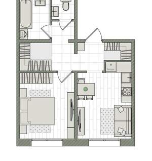 2-к квартира, вторичка, 42м2, 6/16 этаж