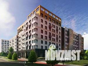1-к квартира, строящийся дом, 41м2, 3/6 этаж