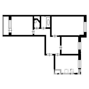 3-к квартира, вторичка, 66м2, 5/5 этаж