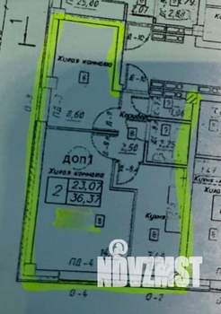 2-к квартира, сданный дом, 37м2, 11/17 этаж