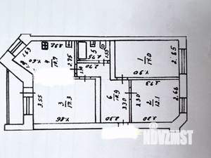 3-к квартира, вторичка, 68м2, 4/5 этаж