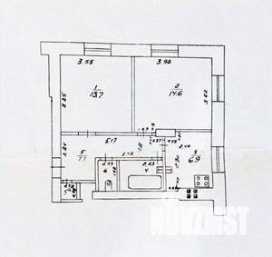 2-к квартира, вторичка, 49м2, 2/3 этаж