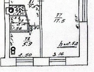 1-к квартира, вторичка, 31м2, 1/5 этаж