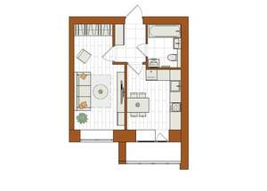 1-к квартира, вторичка, 35м2, 1/12 этаж