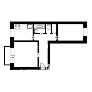 2-к квартира, вторичка, 56м2, 4/5 этаж