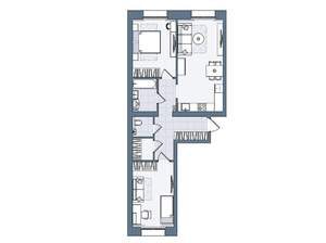 3-к квартира, вторичка, 67м2, 1/6 этаж