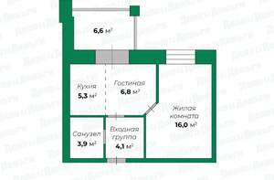 1-к квартира, вторичка, 40м2, 5/10 этаж