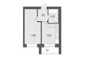 1-к квартира, вторичка, 36м2, 7/9 этаж