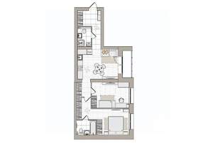 3-к квартира, вторичка, 68м2, 1/7 этаж