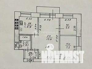 2-к квартира, вторичка, 42м2, 4/5 этаж