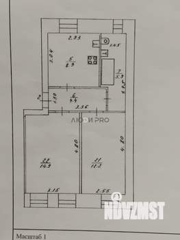 2-к квартира, вторичка, 46м2, 1/2 этаж