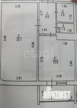 1-к квартира, вторичка, 39м2, 3/9 этаж