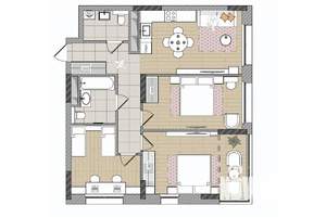 3-к квартира, вторичка, 82м2, 12/17 этаж