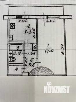 1-к квартира, вторичка, 33м2, 1/5 этаж