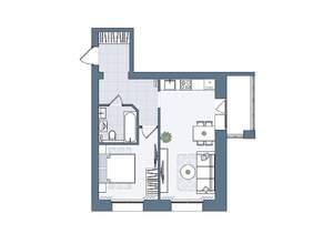 2-к квартира, вторичка, 48м2, 6/7 этаж