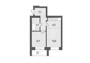 2-к квартира, вторичка, 40м2, 7/9 этаж