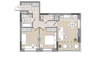 3-к квартира, вторичка, 65м2, 4/17 этаж