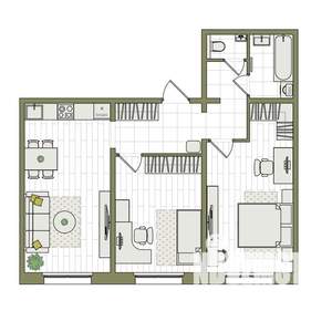 3-к квартира, вторичка, 65м2, 8/17 этаж