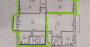 3-к квартира, вторичка, 58м2, 2/5 этаж
